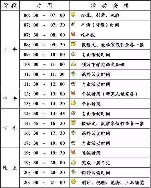 2021年學(xué)生《寒假作息時(shí)間表》，百年教育強(qiáng)烈推薦！