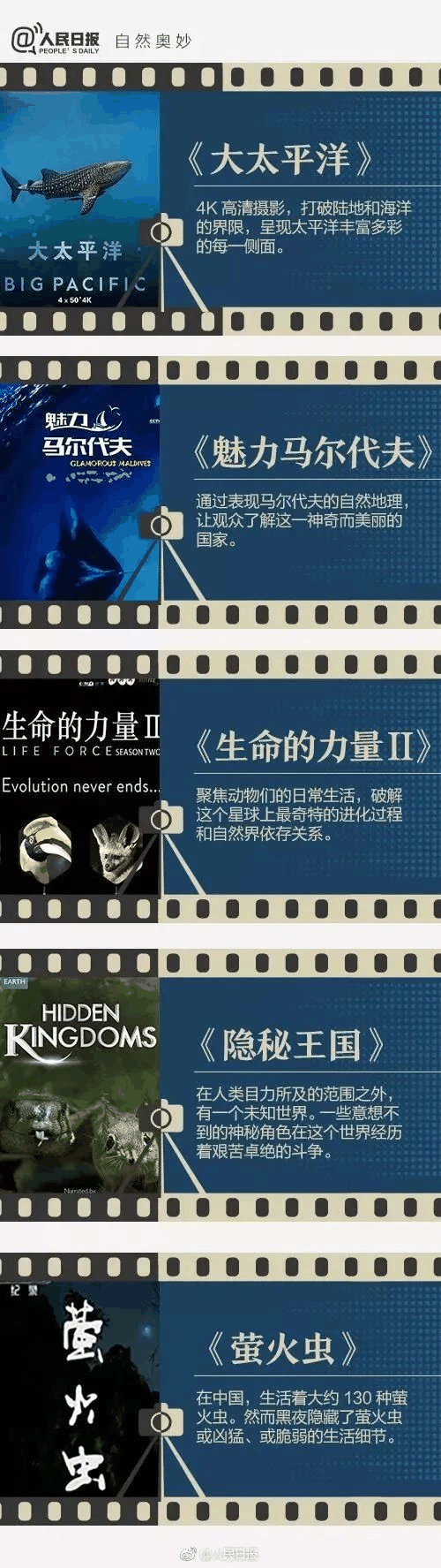《人民日?qǐng)?bào)》推薦給學(xué)生的40部紀(jì)錄片，適合孩子